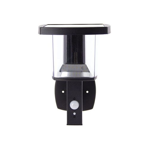 Applique Murale Solaire Ip44 600 Lumens - D?Tecteur De Mouvements - 3 Modes De Fonctionnement - Noir