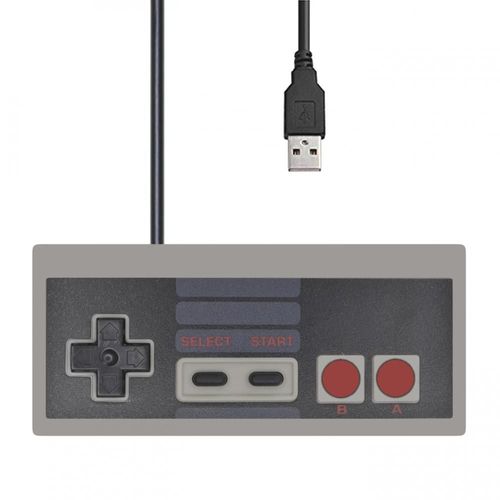 1 Pcs - Manette De Jeu Filaire Usb Rétro Pour Ordinateur, Joystick Pour Jeux Vidéo