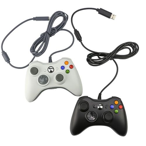 Noir - Manette De Jeu Filaire Usb Pour Xbox 360, Manette De Jeu Pour Microsoft Pc Officiel, Windows 7, 8, 10