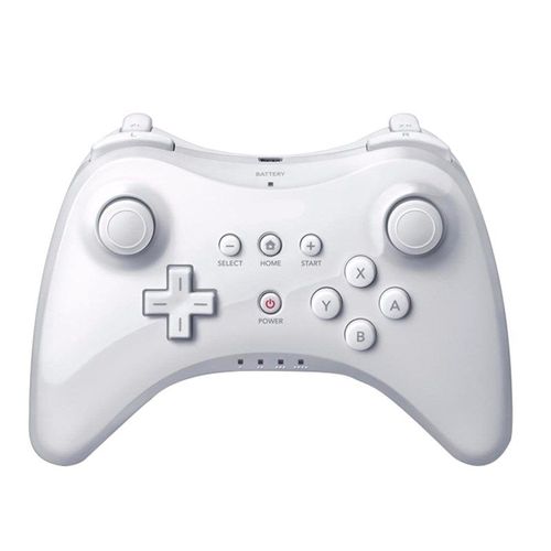 Blanc - Manette De Jeu Nintendo Wii U Pro, Contrôleur Usb, Télécommande Sans Fil, Bluetooth, Analogique, Classique, Touriste