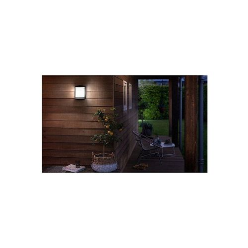 Applique Murale Ext?Rieur Led Philips - 26,9cm - 6w - 600 Lumens - 4000k - Noir - 93526