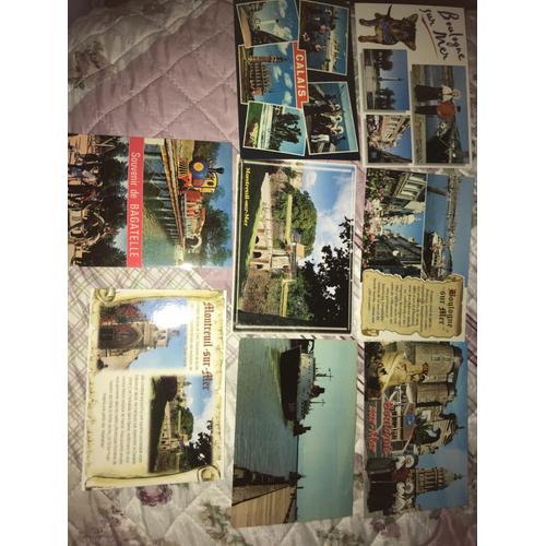 Boulogne Sur Mer, Calais, Montreuil Sur Mer, Bagatelle - Pas De Calais - 8 Cartes Postales