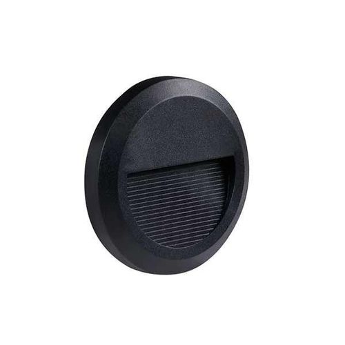 Balise Led Saillie Ronde 2w 220v 55? Noire Ip65 Pour Escalier - Blanc Chaud 2300k - 3500k - Silamp