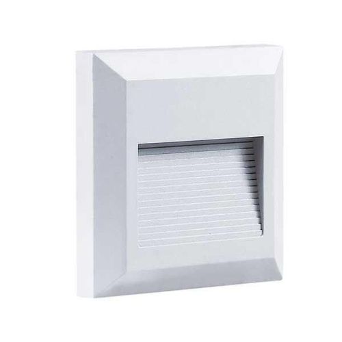 Balise Led Saillie Carr? 2w 220v 55? Blanche Ip65 Pour Escalier - Blanc Neutre 4000k - 5500k - Silamp