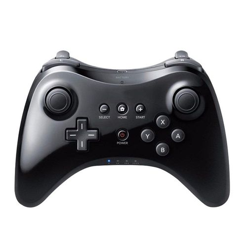 Noir - Manette De Jeu Nintendo Wii U Pro, Contrôleur Usb, Télécommande Sans Fil, Bluetooth, Analogique, Classique, Touriste