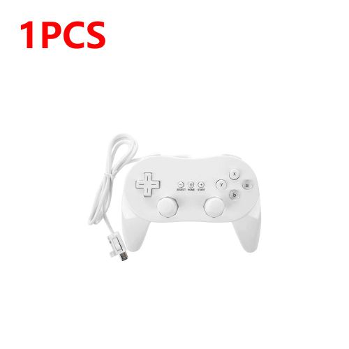 1 Pcs - Manette De Jeu Filaire Souple Pour Nintendo Wii, Manette De Jeu Classique, Télécommande, Manette De Jeu, 8 Boutons, 2-1 Pièces