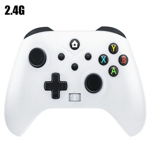 2.4 G De Blanc - Manette De Jeu Sans Fil Avec Fonction Turbo, Manette De Jeu, Manette De Console, Xbox One Series X, S, Pc, Ios, Android, Steam, Gyroscope 6 Axes