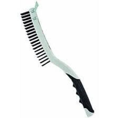 Brosse à manche plastique garniture métallique