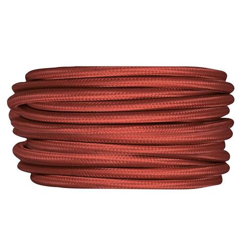 Câble tissu 3m rouge