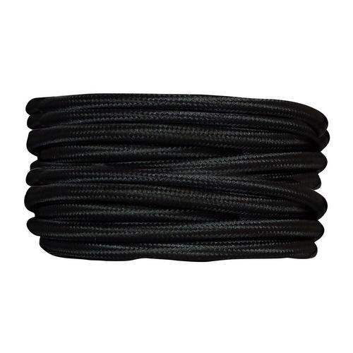 Câble tissu 3m noir