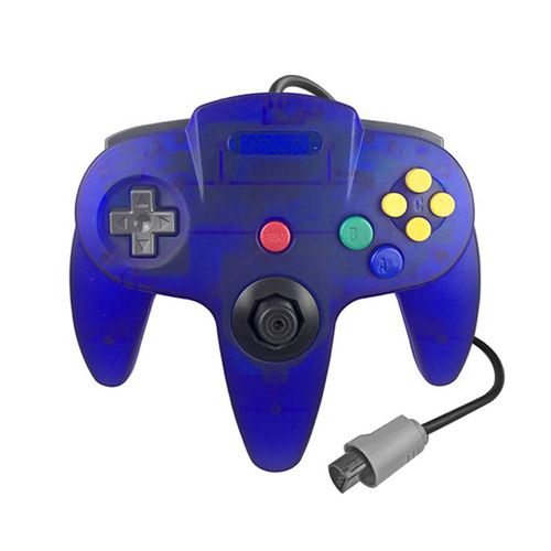 Bleu Transparent - Manette De Jeu Filaire Pour Console Nintendo 64, Manette De Jeu Classique Pour Console De Jeu Rétro, Contrôle Pour Accessoires Nintendo