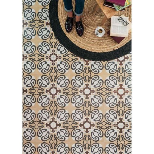 Alameda Suanzes Pardo Carrelage 20x20 Cm Aspect Carreaux De Ciment Motif Baroque