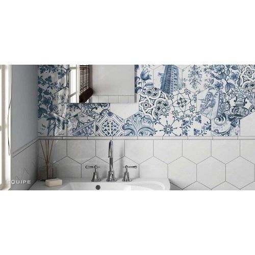 Hexatile - Patchwork Lisboa - Carrelage 17,5x20 Cm Patchwork Hexagonal Bleu