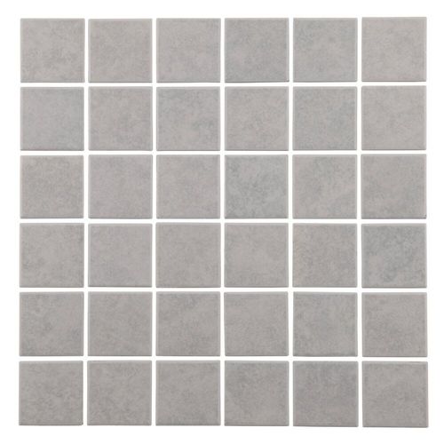 Mosaïque antidérapante en céramique gris clair