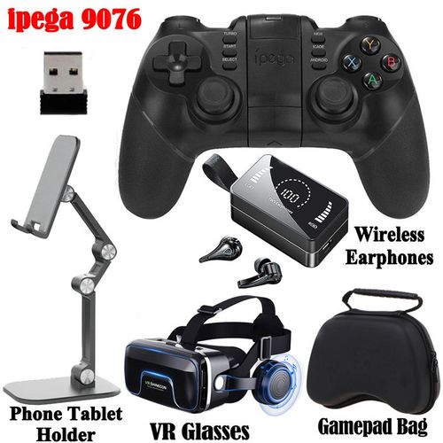 9076 Set 11 - Manette De Jeu Pubg Bluetooth Usb Pour Iphone, Contrôleur Nintendo Switch, Manette De Jeu Mobile, Pc Android, Ps4, Ps3, Playstation Ps 4, 3