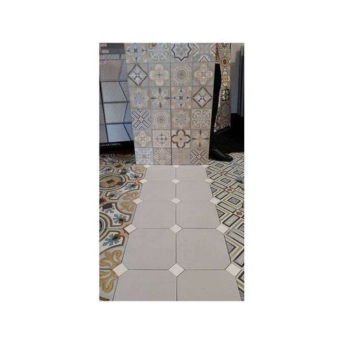Vodevil Octogone Cabaret Humo 20 X 20 Cm Carrelage Uni Octogone Gris