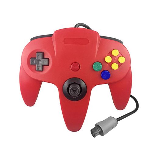 Rouge - Manette De Jeu Filaire Pour Console Nintendo 64, Manette De Jeu Classique Pour Console De Jeu Rétro, Contrôle Pour Accessoires Nintendo