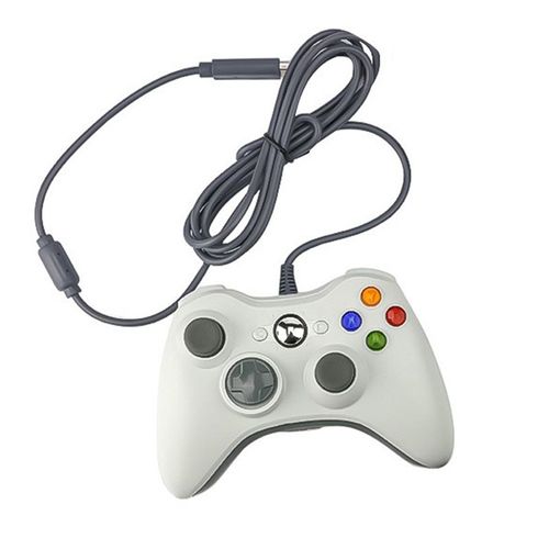 Blanc - Manette De Jeu Filaire Usb À Vibrations, Contrôleur Pc Windows 7/8/10