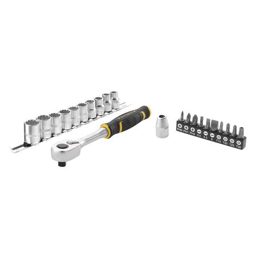 Cliquet 120 dents 3/8 Fatmax + 10 douilles + 10 embouts de vissage