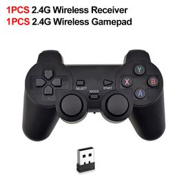 1 Pc - Manette De Jeu Sans Fil 2.4ghz, 2 Pièces, Contrôleur De Jeu Usb Sans Délai, Joystick Pour Pc Android Tv Box Game Box, Design Extérieur Classique