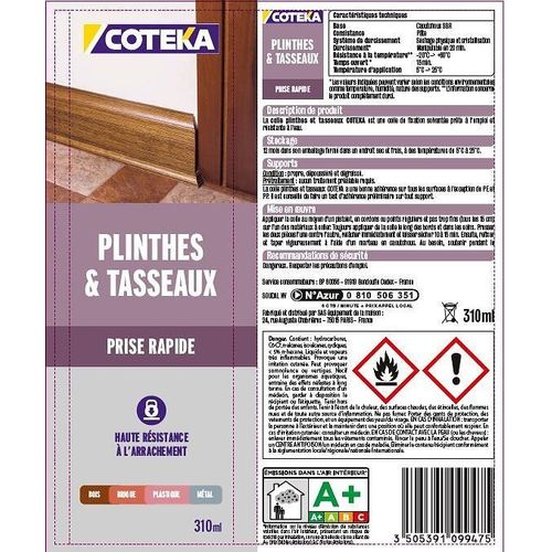 Colle plinthes/tasseaux 310ml