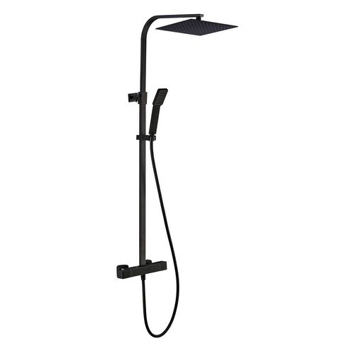 Colonne de douche thermostatique noir mat Quatros
