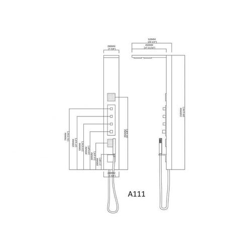 Colonne D'hydromassage A111