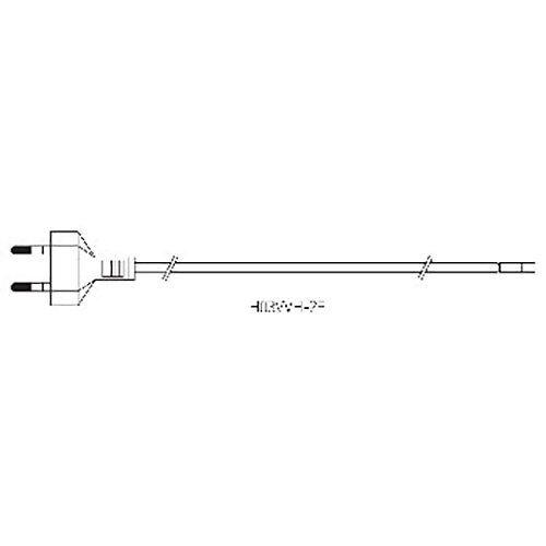 Cordon Plastique Fiche Bipolaire 2m?Tres Cristal