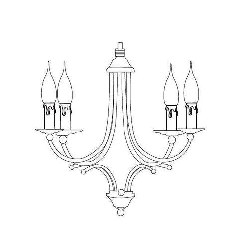 Support ? Douille E14 Bougie Classic H.6.5cm Brune