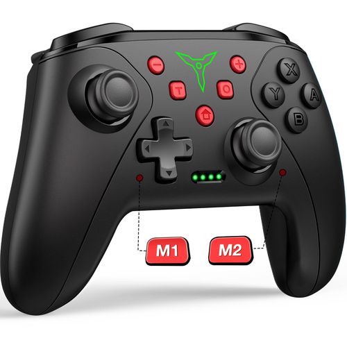 X146-Ae-Fm - Manette Sans Fil Pour Nintendo Switch, Console Oled Pro, Manette De Jeu Avec Batterie Aste 600mah, Fonction Turbo Programmable