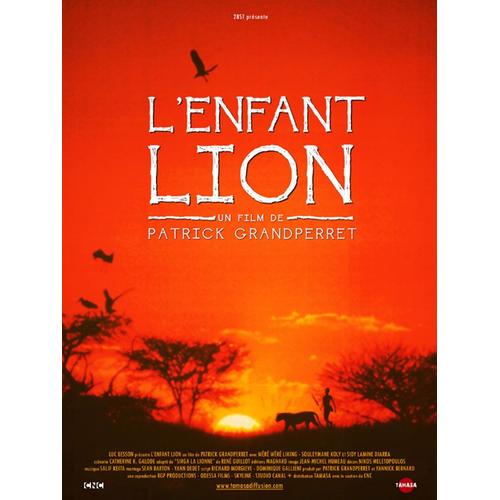 L¿Enfant Lion (2013) - Affiche Originale De Cinéma - 120x160 Cm - Pliée - Patrick Grandperret, Mathurin Zinze, Sophie-Veronique Toue Tagbe, Salif Keita