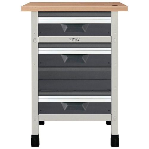 Etabli préconfiguré 65 cm WOLFCRAFT avec 2 tiroirs M + 1 tiroir L