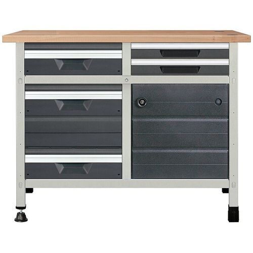 Etabli préconfiguré 113cm 2 tiroirs S, 2 M et 1L