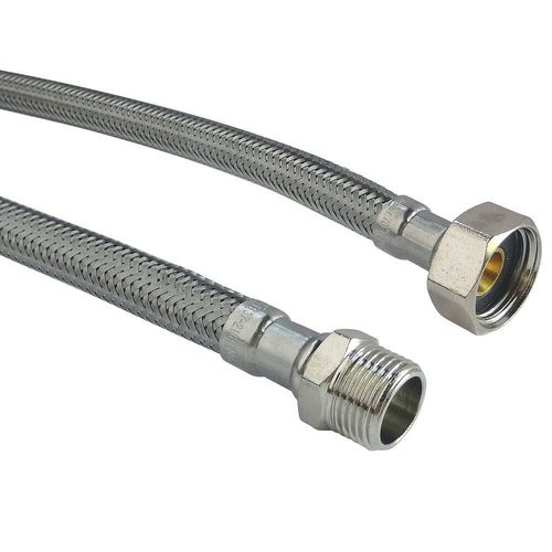 Flexible Sanitaire - Raccord Mâle 3/8" Écrou Tournant 1/2" - L = 500mm - Dn8