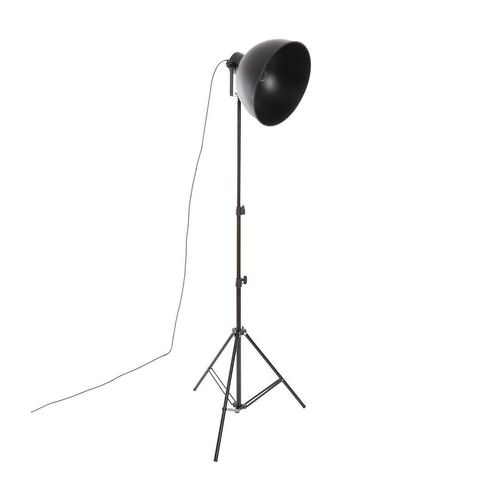 Lampadaire Tr?Pied En M?Tal Noir  H 175 Cm