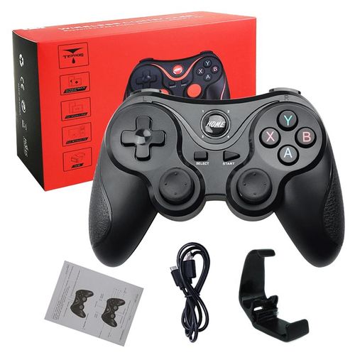 Porte-Parole - Manette De Jeu T3 Usb 2.4g Sans Fil Bt, Contrôleur Pour Téléphone Portable Android/ Ios/ Ps3/ Pc/Switch