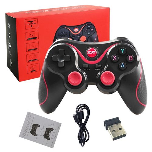 Récepteur De Jeu De Game - Manette De Jeu T3 Usb 2.4g Sans Fil Bt Joystick, Contrôleur Pour Téléphone Portable Android/ Ios/ Ps3/ Pc/Switch, Plug And Play