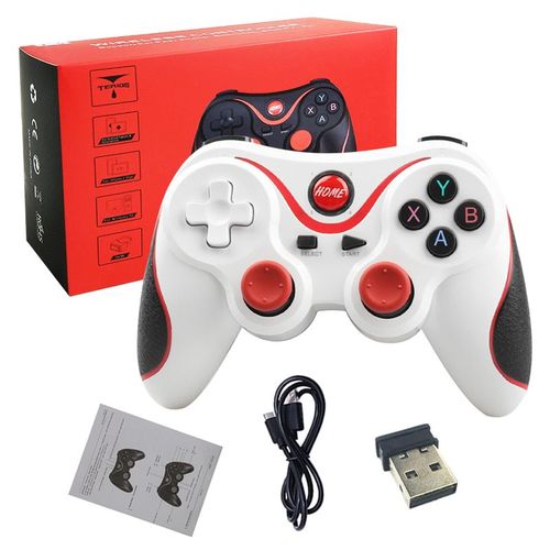 Récepteur De Jeu De Game - Manette De Jeu T3 Usb 2.4g Sans Fil Bt Joystick, Contrôleur Pour Téléphone Portable Android/ Ios/ Ps3/ Pc/Switch, Plug And Play