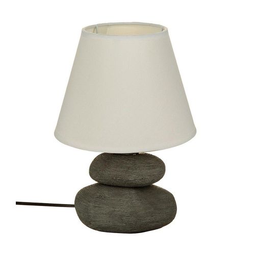 Lampe ? Poser En C?Ramique Stri?E Forme Galet H 30 Cm