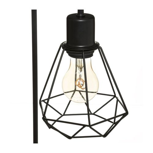Lampe ? Poser En M?Tal Filaire Noir H 46 Cm
