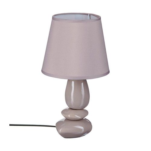 Lampe ? Poser Pied En C?Ramique Abat-Jour En Coton H 30 Cm