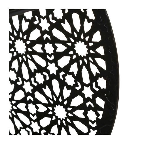 Lampe ? Poser Ronde En M?Tal Noir D 22 Cm