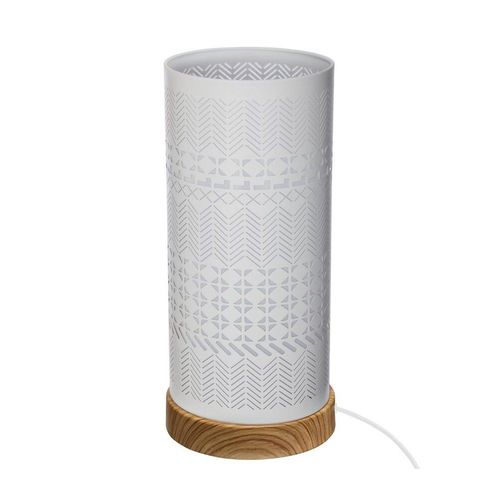 Lampe ? Poser Tactile En M?Tal Ajour? H 28 Cm