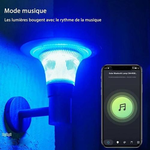 Lanterne Solaire Connect?E Murale Ufo Rgbw Ip65 (Lot De 4) - Silamp