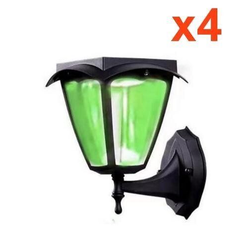 Lanterne Solaire Connect?E Murale Rgbw Ip54 (Lot De 4) - Silamp