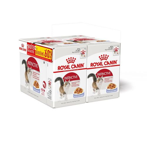 Aliment Chien Instinctive Gelee 12x85g 1+1 A-60%