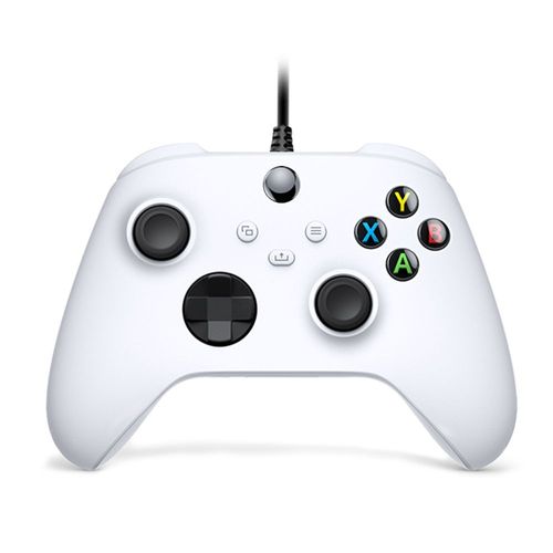 Blanc - Manette Filaire Pour Xbox Series X S, Manette De Jeu, Manette De Jeu Vidéo, Manette Pc, Contrôle Des Touristes, Vibration
