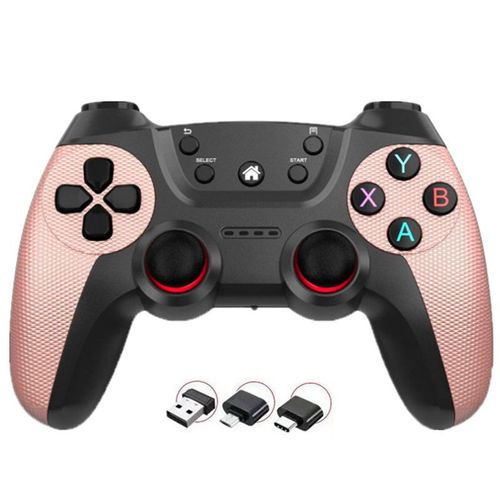 Or Rose - Manette De Jeu Sans Fil Pour Pc, Manette De Jeu Pour Ps3, Téléphone Intelligent, Tablette, Pc, Android, Tv Box, 2.4g