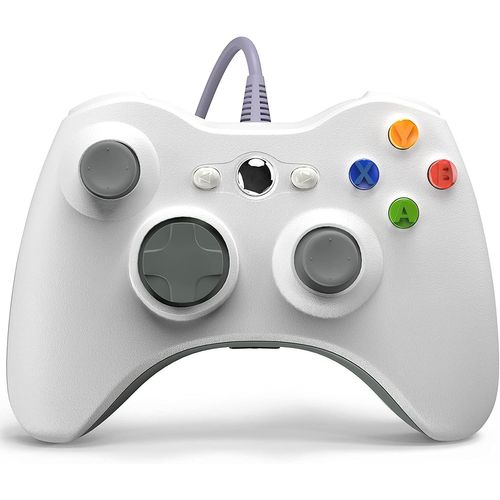 Wired White - Manette Filaire Usb Pour Xbox 360, Manette De Jeu, Manette De Jeu, Manette Pc, Windows 7, 8/10