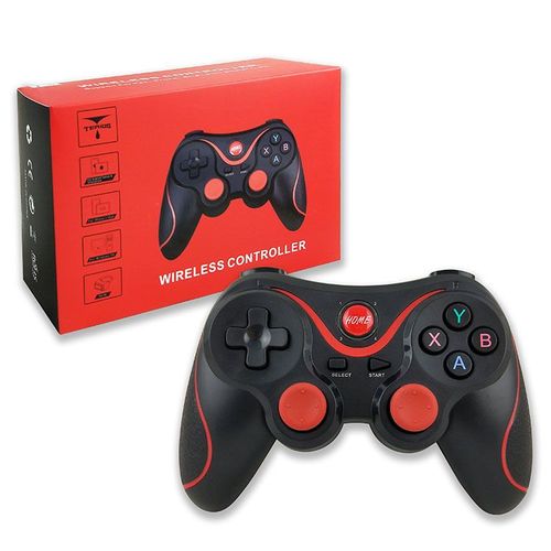 T3 Avec Support - Manette De Jeu Sans Fil Bery/T3, Contrôleur De Jeu, Bluetooth Bt3.0, Joystick Pour Ios, Téléphone Android, Pc, Tablette, Tv, Support De Boîtier